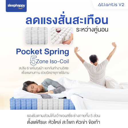 ที่นอน 5 ฟุต SLEEPHAPPY ATLANTIS V2 หนา 10 นิ้ว_5